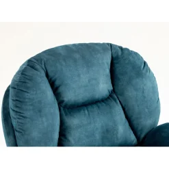 Fabrique de Styles Fauteuil pivotant en velours bleu - Topi* Fauteuils