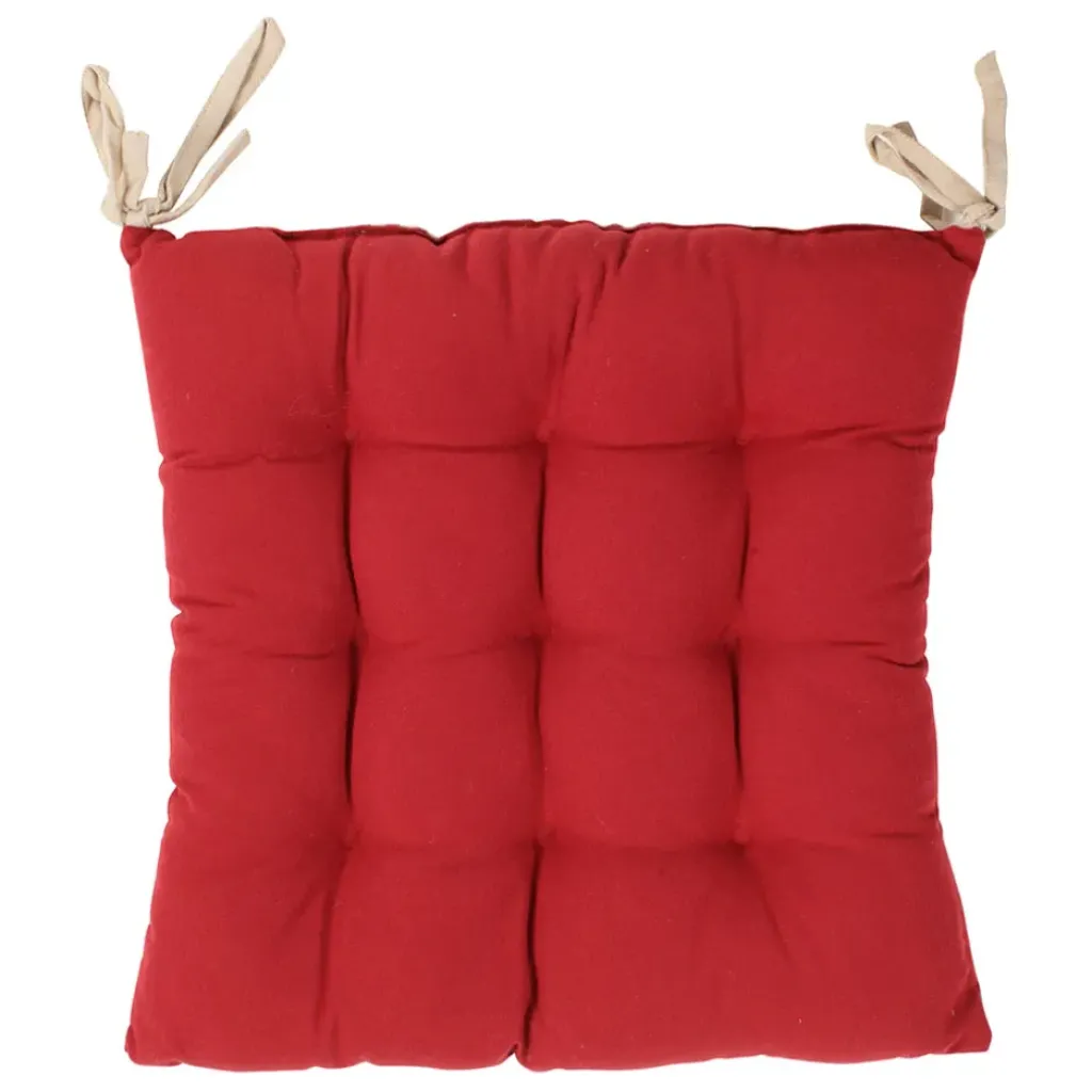 Fabrique de Styles Galette de chaise carrée mami en coton* Galettes De Chaise