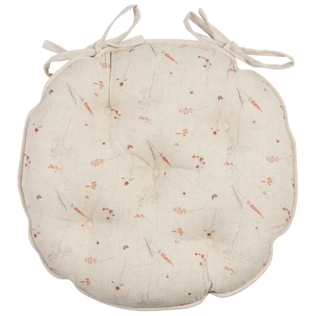 Fabrique de Styles Galette de chaise ronde en coton d40cm - Lucile* Galettes De Chaise