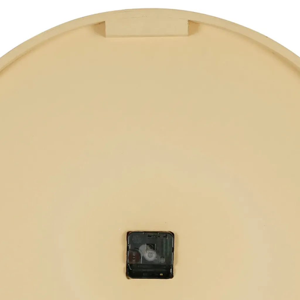 Fabrique de Styles Horloge en bambou naturel et blanc d60cm - Ladret* Horloges