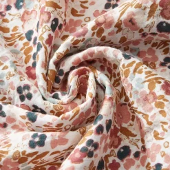 Fabrique de Styles Housse de couette en gaze de coton imprimée pampa 240x220cm - Capucine* Housses De Couette