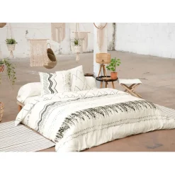 Fabrique de Styles Housse de couette 240x220 cm et 2 taies d'oreiller 60x60cm berbère - Gaia* Housses De Couette