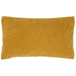 Fabrique de Styles Housse de coussin bouclette "Love" et beige 50x30cm - Funky* Coussins Et Housses