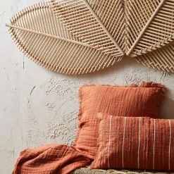 Fabrique de Styles Housse de coussin earth notes 45x45cm gaze de coton* Coussins Et Housses