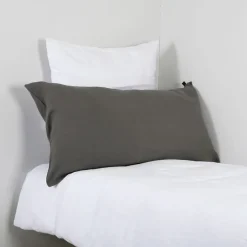 Fabrique de Styles Housse de coussin en lin granit 55x110cm - Viti* Coussins Et Housses