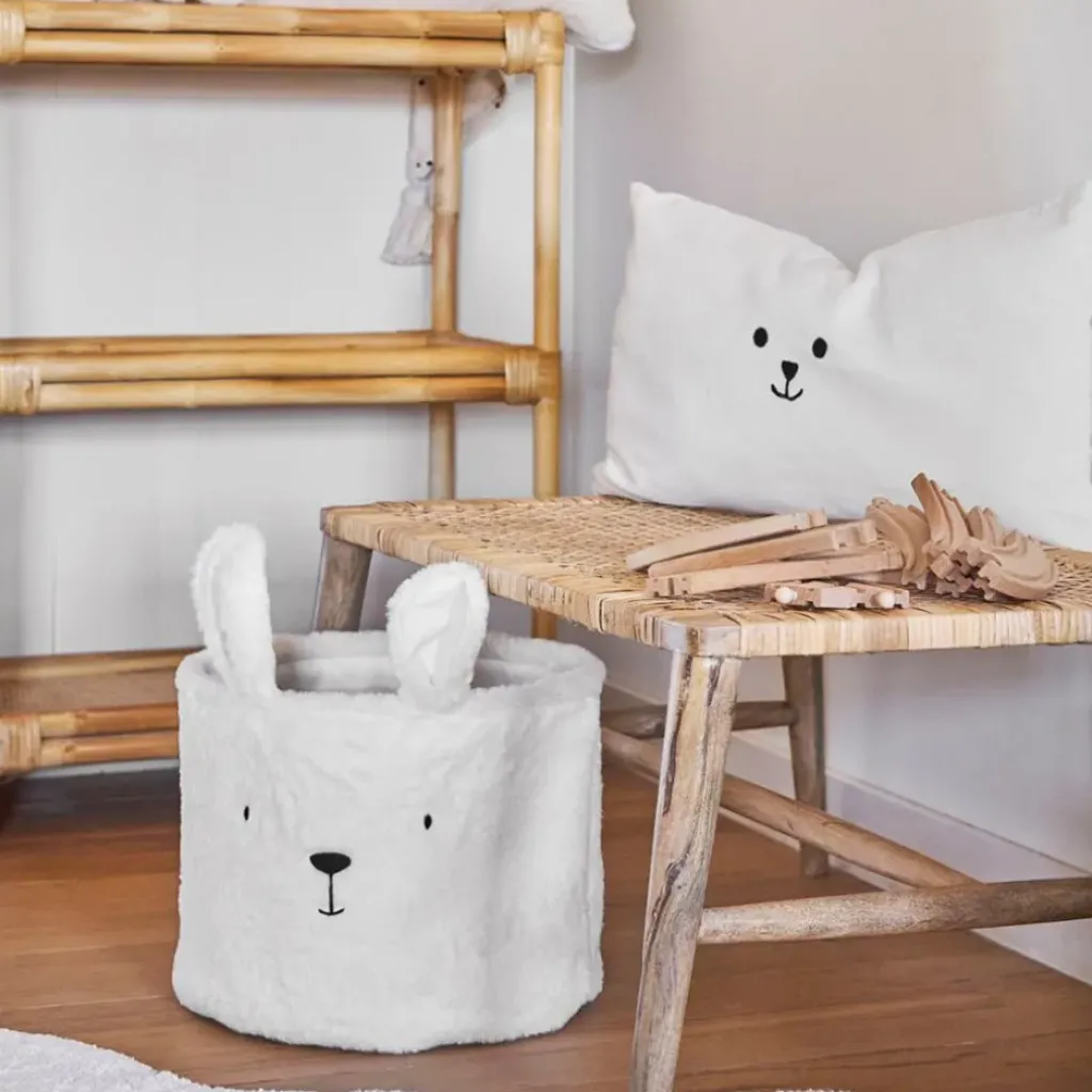 Fabrique de Styles Housse de coussin en velours écru 50x30cm - Songes*Enfant Textiles