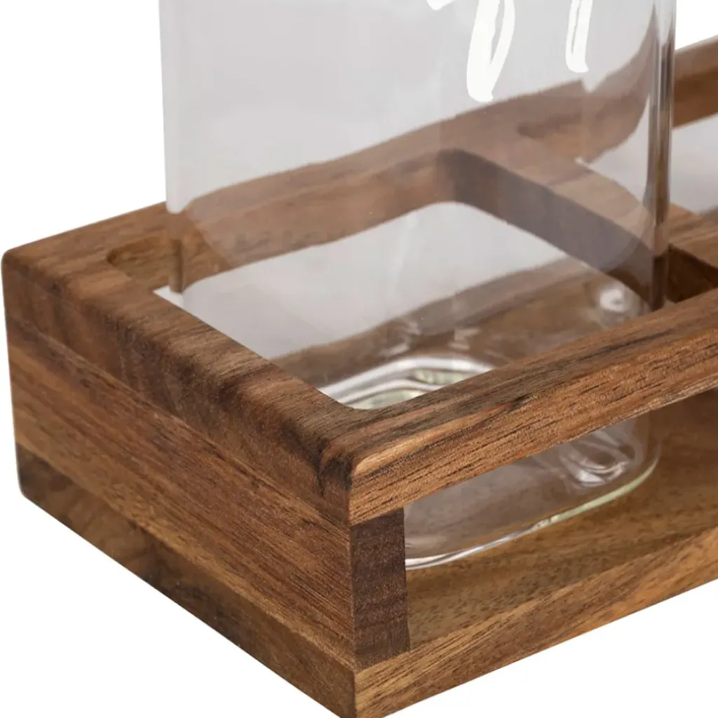 Fabrique de Styles Huilier vinaigrier en verre borosilicate avec support 45cl - Voidita* Ustensibles De Cuisine