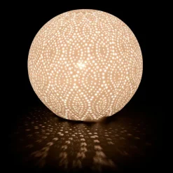 Fabrique de Styles Lampe boule dentelle he en porcelaine* Lampes À Poser