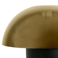 Fabrique de Styles Lampe champignon en fer h35cm noir et doré - Champart* Lampes À Poser