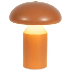 Fabrique de Styles Lampe champignon tactile en fer terracotta h23cm - Arty* Lampes À Poser