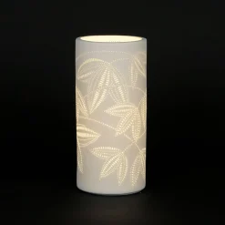 Fabrique de Styles Lampe cylindre en porcelaine h24cm - palmea* Lampes À Poser