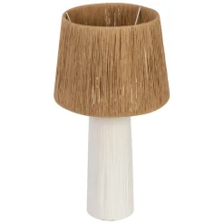 Fabrique de Styles Lampe en céramique écru h48cm - Lignes* Lampes À Poser