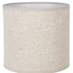 Fabrique de Styles Lampe en céramique et lin noir et écru h35cm - Eterra* Lampes À Poser