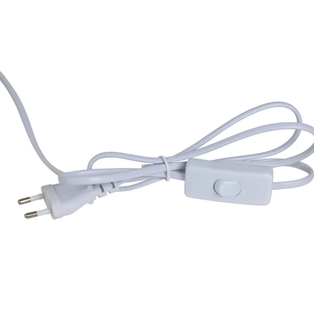 Fabrique de Styles Lampe en céramique rayée et écru h40cm - Paese* Lampes À Poser