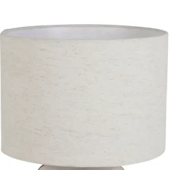 Fabrique de Styles Lampe en céramique rayée noir et écru h46cm - Paese* Lampes À Poser