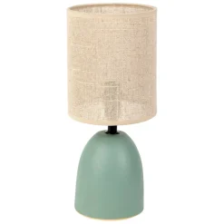 Fabrique de Styles Lampe en céramique et lin naturel - Jadea* Lampes À Poser