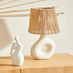 Fabrique de Styles Lampe en dolomite écru h38cm - Greeka* Lampes À Poser