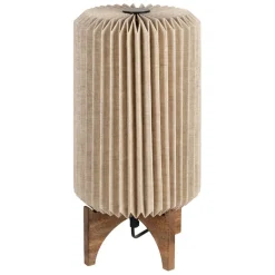 Fabrique de Styles Lampe en manguier et lin h41cm - Fontelo* Lampes À Poser