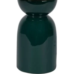 Fabrique de Styles Lampe en raphia naturel et céramique émeraude h38cm - Palma* Lampes À Poser