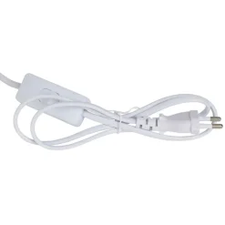 Fabrique de Styles Lampe en terre cuite et lin blanc h47.5cm - Tahra* Lampes À Poser