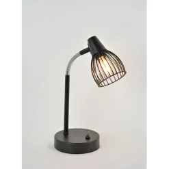 Fabrique de Styles Lampe métal abat-jour filaire noir* Lampes À Poser