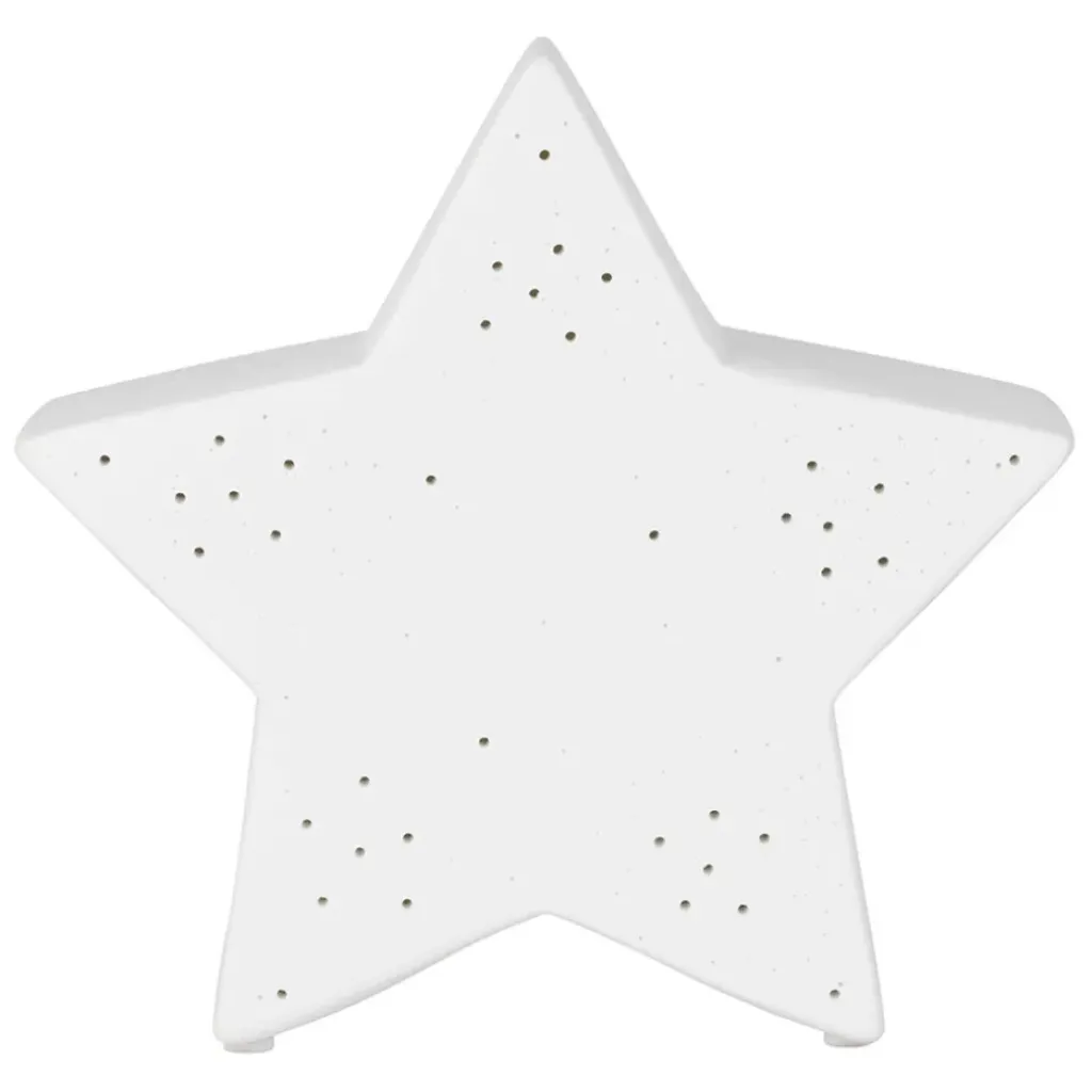 Fabrique de Styles Lampe étoile en porcelaine h15cm - Beezz* Lampes À Poser