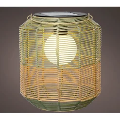 Fabrique de Styles Lanterne solaire en résine tressée h28cm*Enfant Déco, Accessoires Et Rangements|Jardin