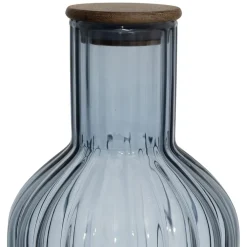 Fabrique de Styles Lot de 3 bouteilles en verre borosilicate bleu émeraude et transparent 1.4L - Mycenes* Carafes Et Pichets