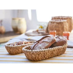 Fabrique de Styles Lot de 2 corbeilles en Jacynthe d'eau et fer - Eté A La Mer* Paniers Et Corbeilles