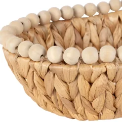 Fabrique de Styles Lot de 2 corbeilles en Jacynthe d'eau et fer - Eté A La Mer* Paniers Et Corbeilles