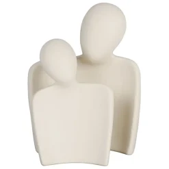 Fabrique de Styles Lot de 2 décoration abstraite en grès écru - Greeka* Petits Objets Déco