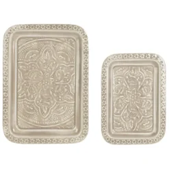 Fabrique de Styles Lot de 2 plateaux en fer - Arabise* Plateaux