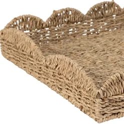 Fabrique de Styles Lot de 2 plateaux en jonc de mer - Chaumière* Plateaux