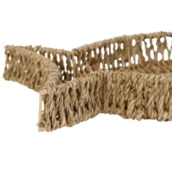 Fabrique de Styles Lot de 2 plateaux poisson en jonc de mer et fer - borneo* Plateaux