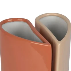 Fabrique de Styles Lot de 2 vases en grès 13x6.5xh24cm - Funny* Vases Et Soliflores