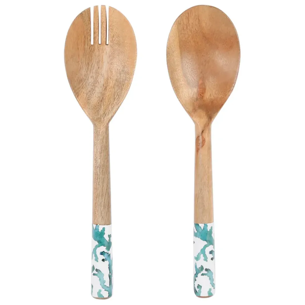 Fabrique de Styles Lot de couverts de salade en manguier - Estran* Ustensibles De Cuisine