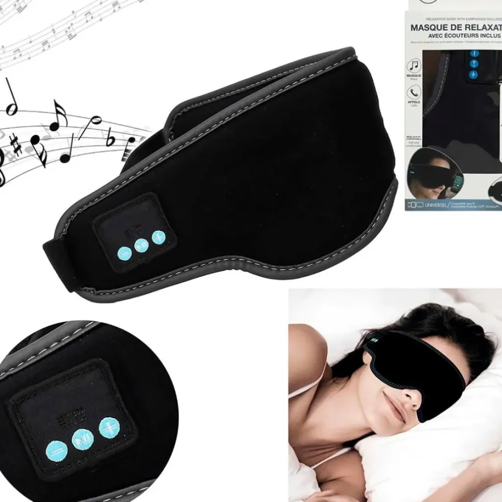 Fabrique de Styles Masque de sommeil connecté* Relaxation Et Massage