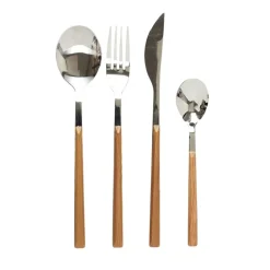 Fabrique de Styles Menagere effet bois 16 pieces* Ménagères