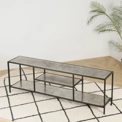 Fabrique de Styles Meuble TV en acier et aluminium L150cm - Felia* Meubles Tv