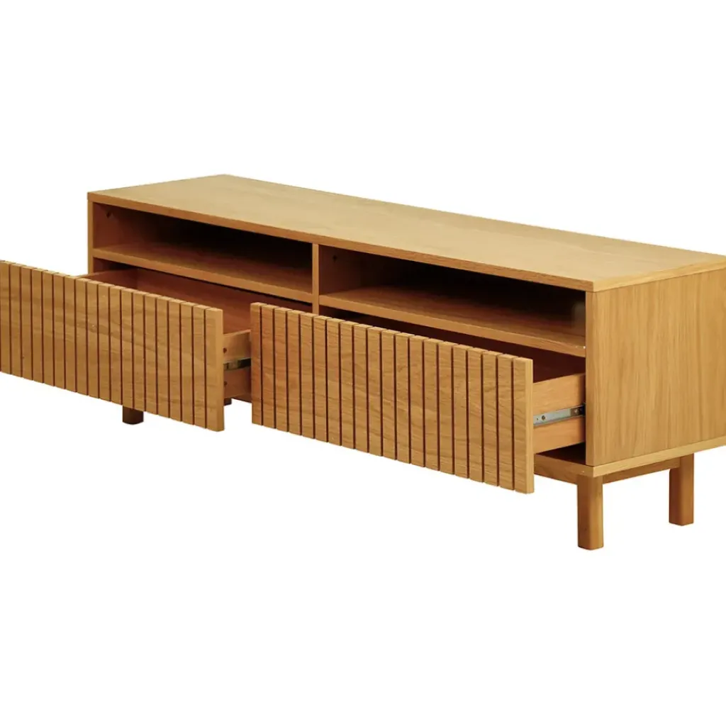 Fabrique de Styles Meuble tv en chêne 150x50cm - Paulo* Meubles Tv