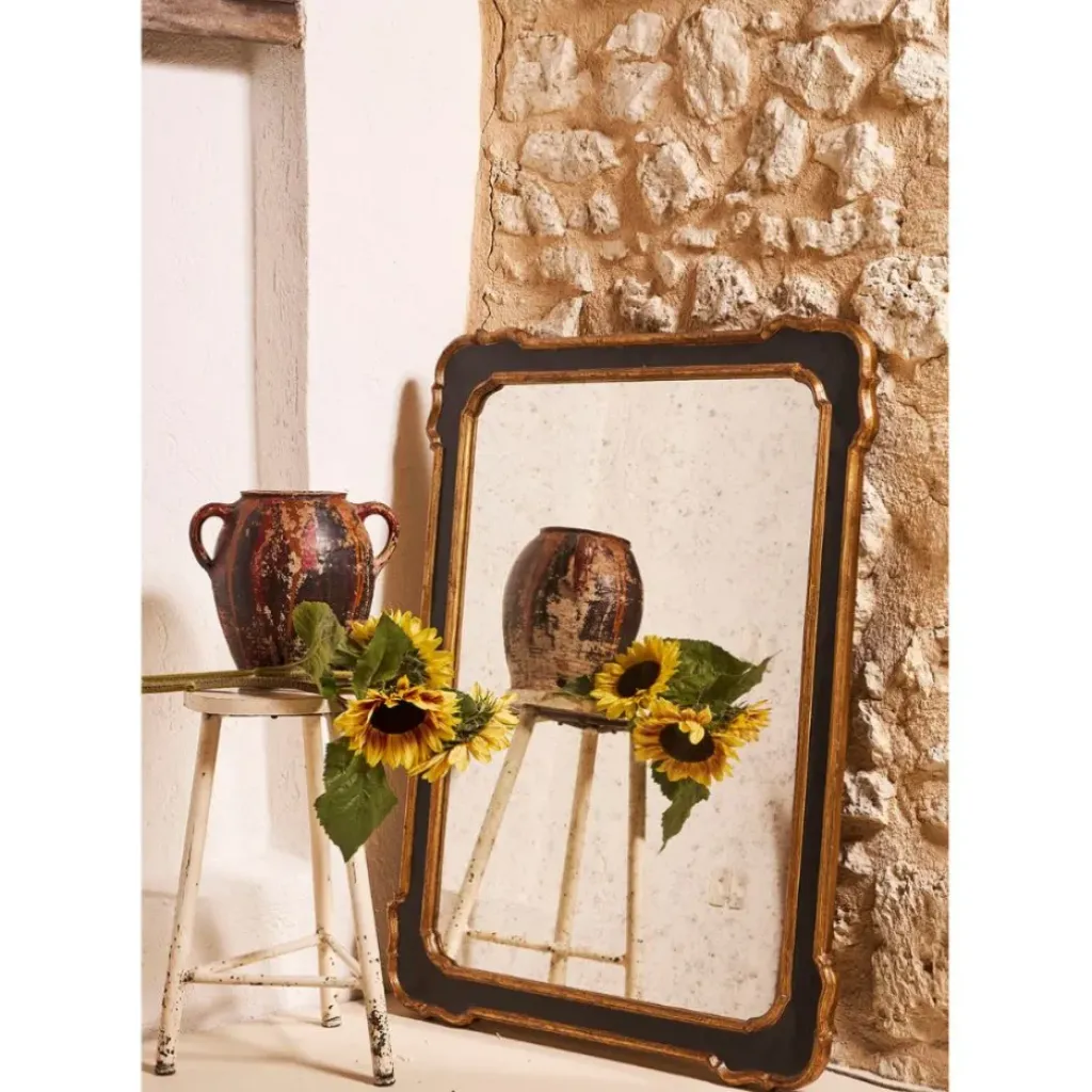 Fabrique de Styles Miroir antique en bois et doré 80x105cm* Miroirs