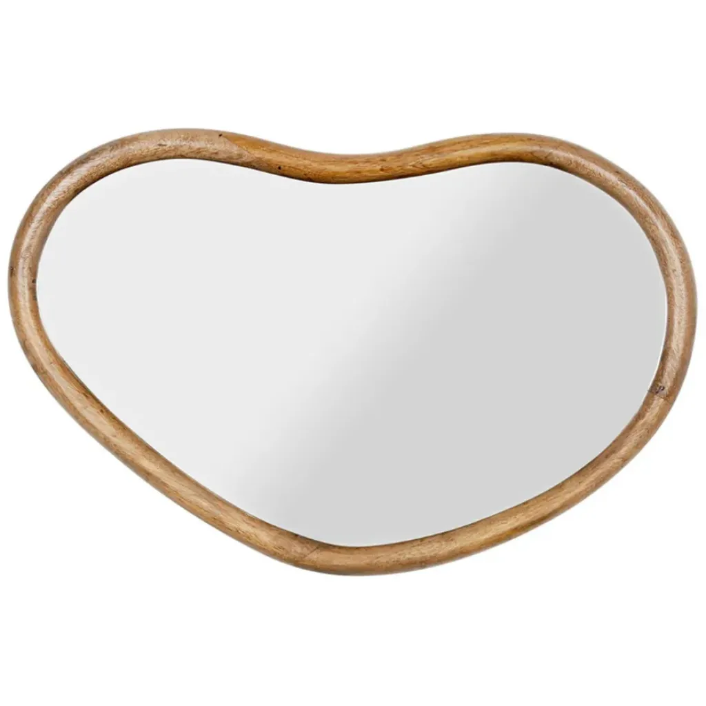 Fabrique de Styles Miroir asymétrique en bois de manguier 57x40cm - Hervea* Miroirs