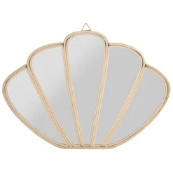 Fabrique de Styles Miroir coquillage en rotin 50x35cm* Miroirs
