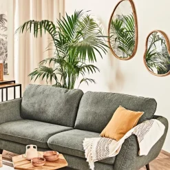 Fabrique de Styles Miroir irrégulier en bois de manguier 93x97cm -hervea* Miroirs