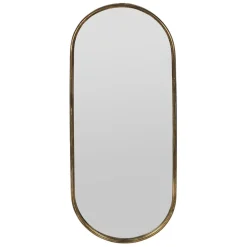 Fabrique de Styles Miroir ovale en fer 35.5x89.5cm - Aziru* Miroirs