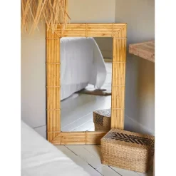 Fabrique de Styles Miroir rectangle en bambou 50x80cm - Owari* Miroirs