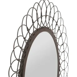 Fabrique de Styles Miroir rond en fer D44cm - Lore* Miroirs