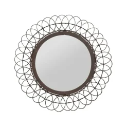 Fabrique de Styles Miroir rond en fer D31cm - Lore* Miroirs