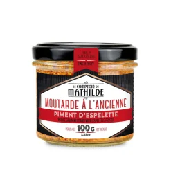 Fabrique de Styles Moutarde à l'ancienne au piment d'espelette - 100gr* Condiments Et Épices