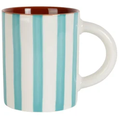 Fabrique de Styles Mug en grès rayé et blanc 40cl - Alaria* Tasses Et Mugs